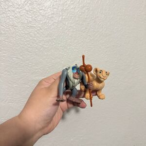 Disney Lion King Burger King Rafiki and Nala Toys Vintage